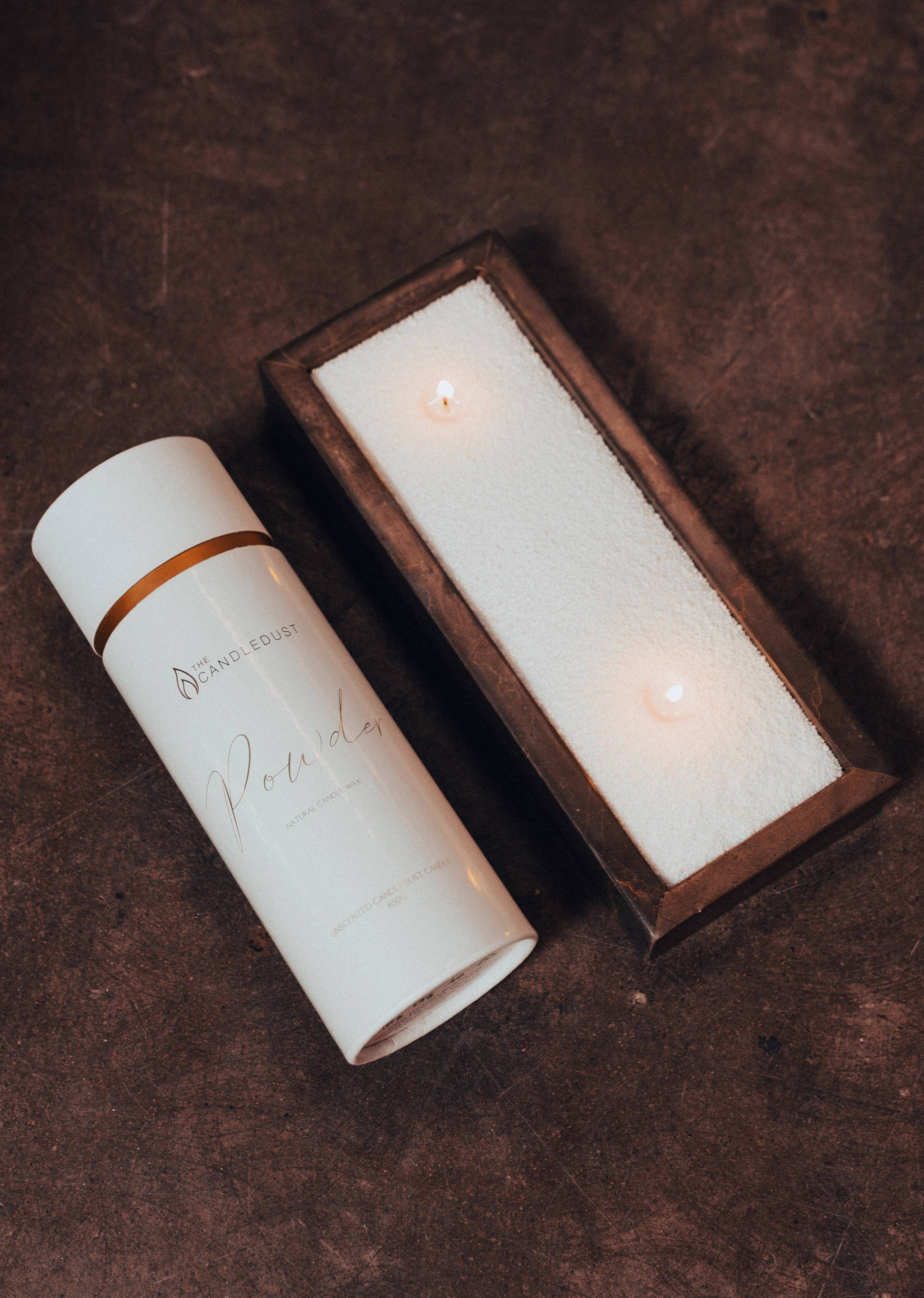 The Candledust - Wholesale Craft Supplies - Powder  Unscented Candle Sand candle 650g + 17 wicks3