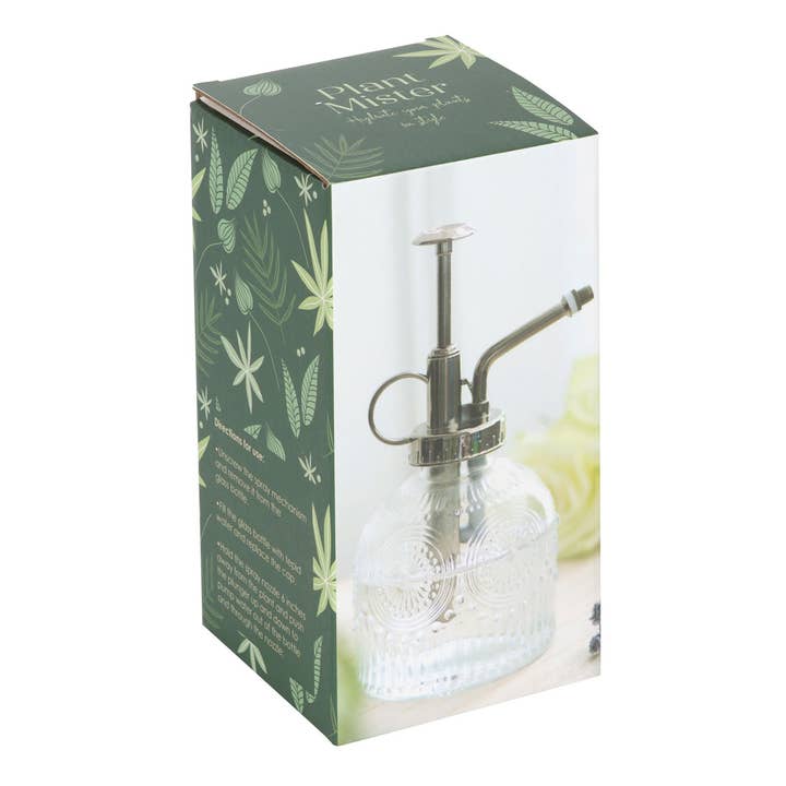 Something Different Wholesale - Wholesale Plant Mister - Small Patterned Glass Plant Mister