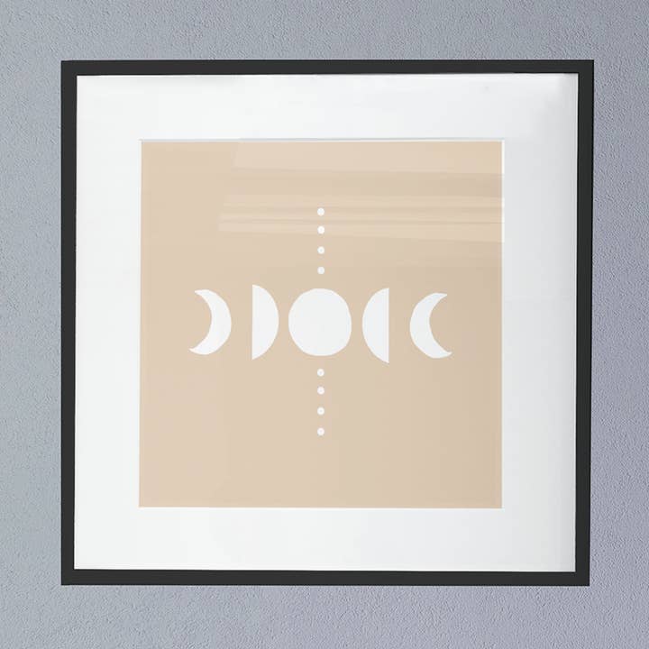 MOON PHASES POSTER for wholesale by SELOMA Studios