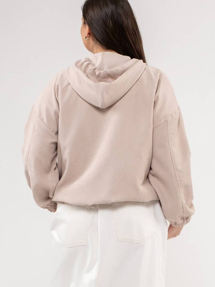 Blu Pepper - Wholesale Jacket - Women's - PLUS CORDUROY ZIP UP JACKET18