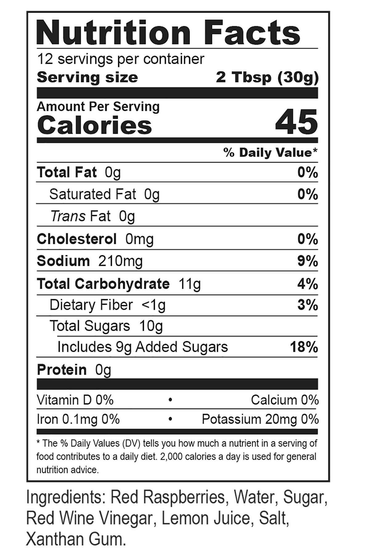 Cooper's Mill - Wholesale Salad Dressing - Raspberry Vinaigrette - 12 fl. oz.1