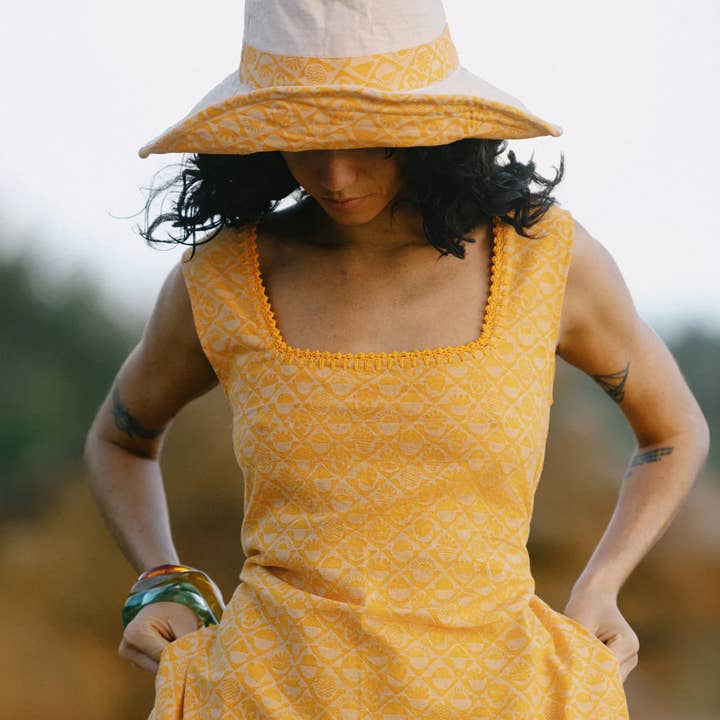 Solara bucket-hatt - ringblomsgul för wholesale av Barefoot Blonde Collection