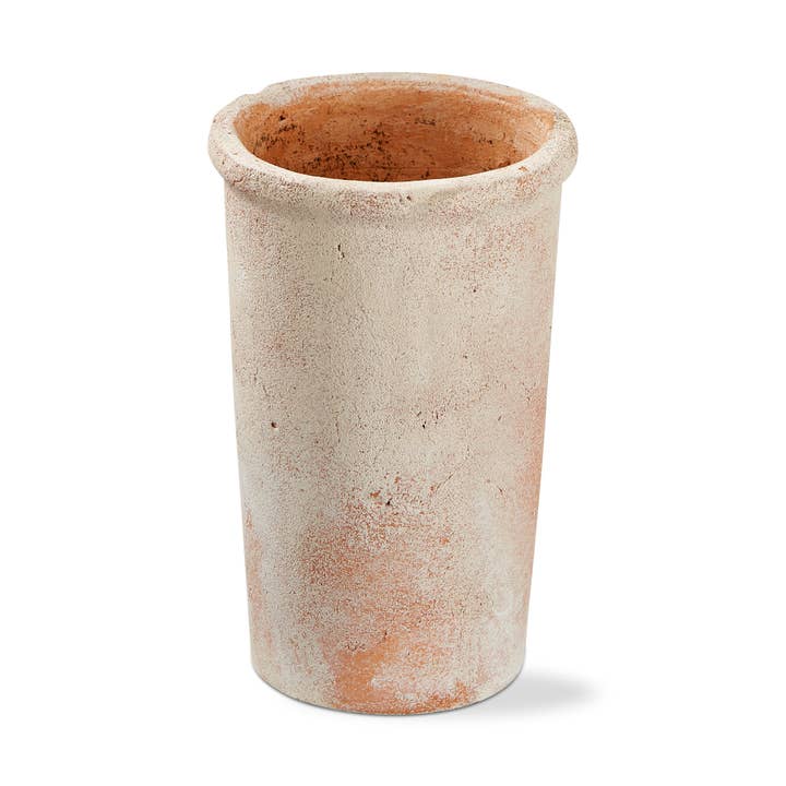 tag - Wholesale Plant Pot - Baja Whitewashed Terracotta Tall Planter - Terracotta