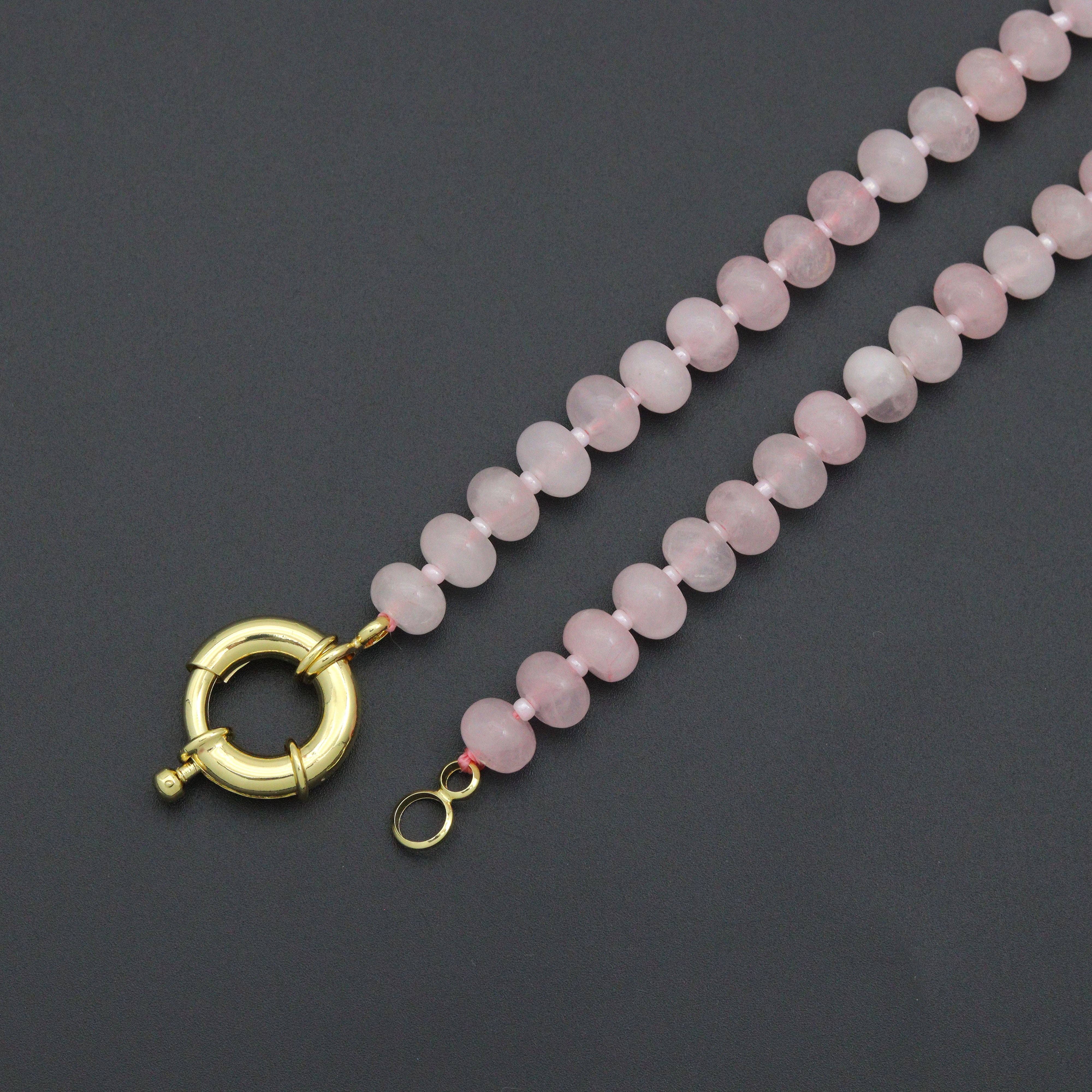 BestBeads&Beyond - Wholesale Beaded/Pearl Necklace - Pink Rainbow adventure green Gemstone necklace, sku#EF8103