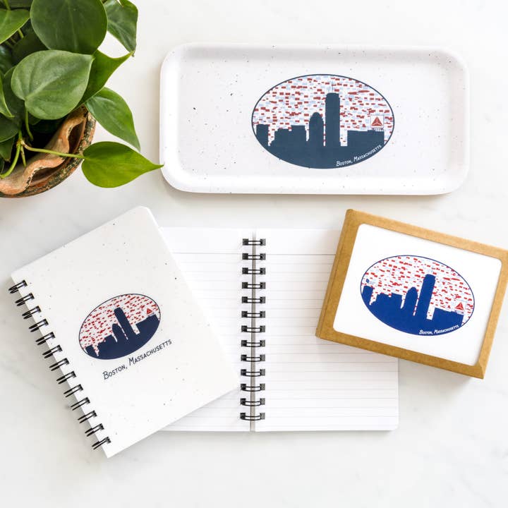 Blue Kite Press - Wholesale Serving Tray - Boston Skyline Birch Serving Tray with Citgo Sign3