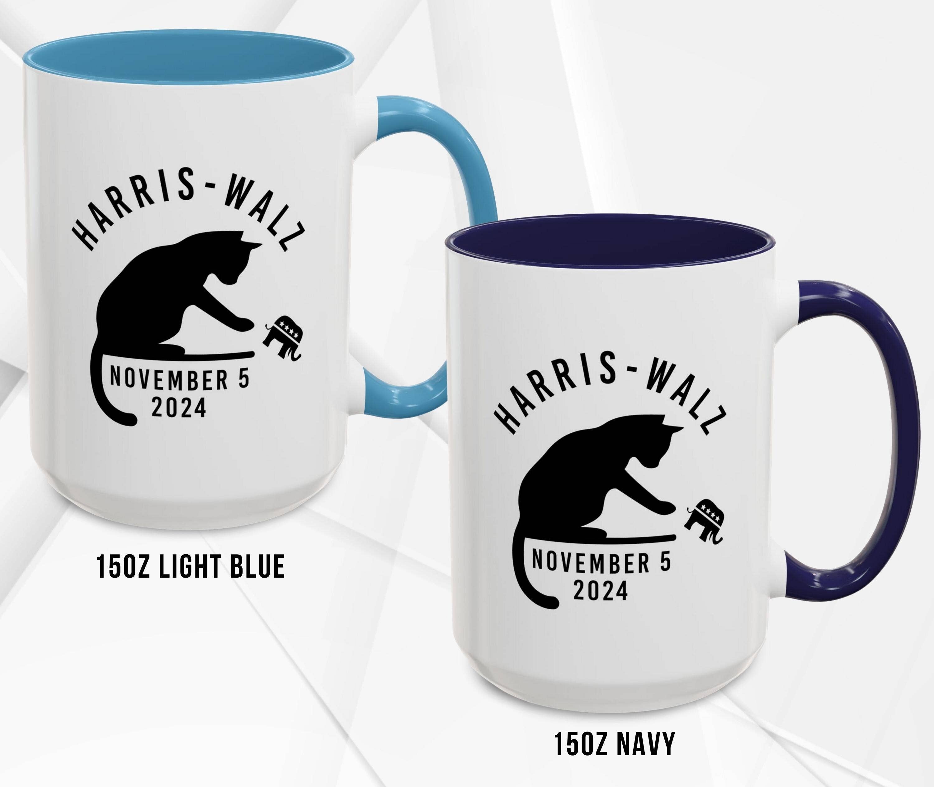 NVC Ecommerce LLC - Vente Tasse à café - Tasse Election Cat 2024, tasse de satire politique, élection drôle 4