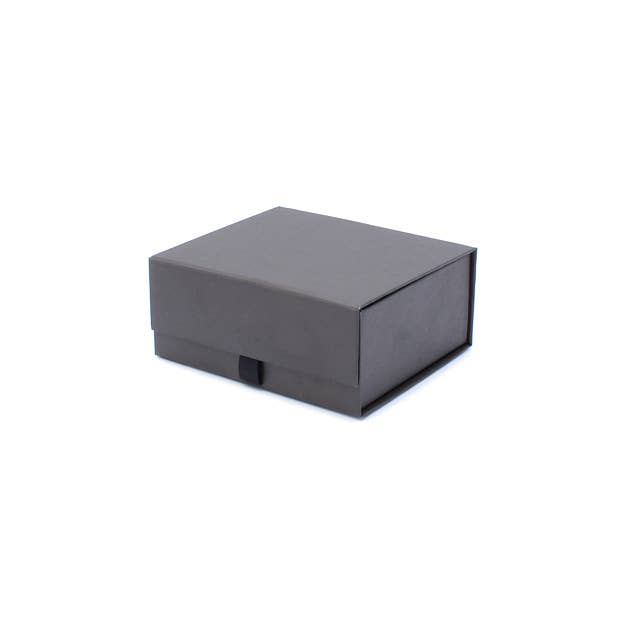 Inca UK - Vente Coffrets cadeaux - 14 x 12 x 6 cm. Boîte-cadeau plate pliante noire. Fermeture magnétique