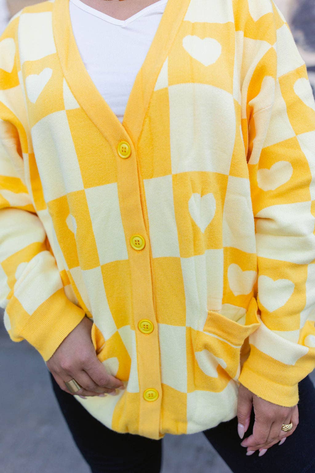 Taby Originals - Wholesale Cardigan - Women's - TABY ORIGINAL: Radical Self Love Cardigan In YELLOW*** Sizes XS-5X!***5