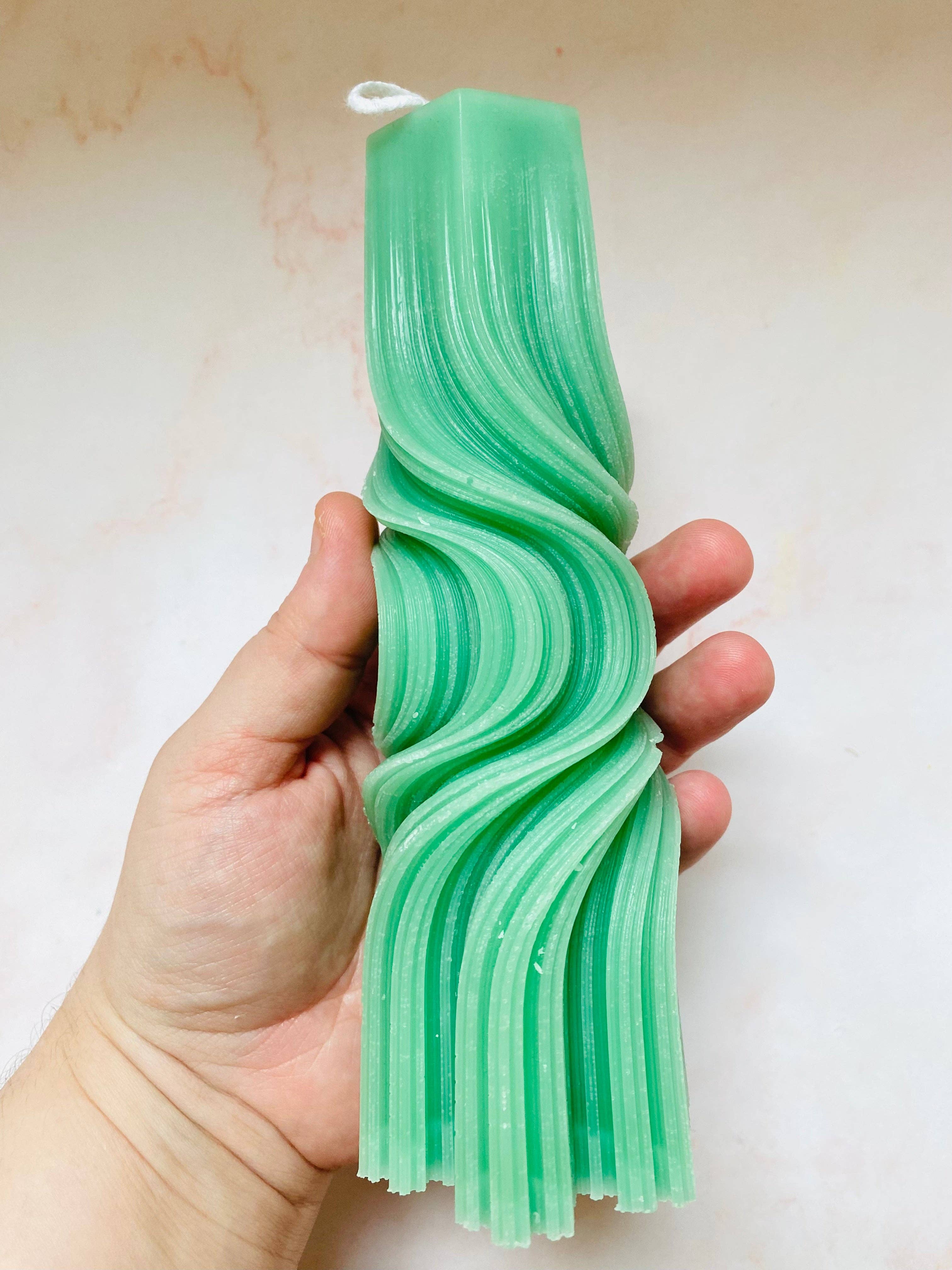 Maple + Love - Wholesale Tapered Candle/Candlestick - Psychedelic Swirl Taper Beeswax Candle7