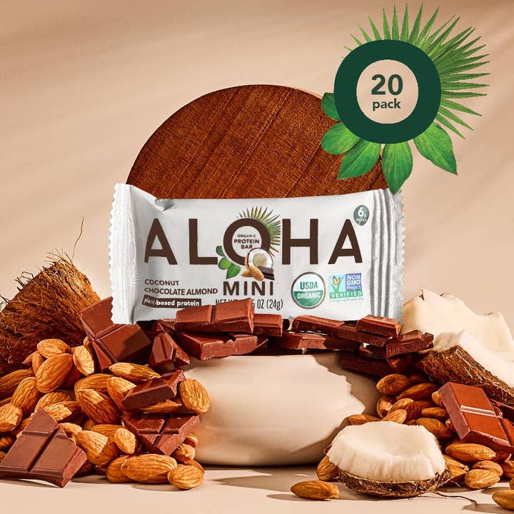 Aloha - Wholesale Snack Bar - Mini Bars - Coconut Chocolate Almond1