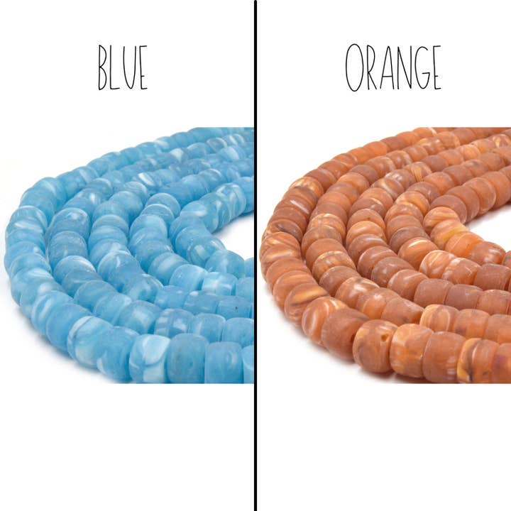 Only Beads - Wholesale Beads - Recycled Glass Heishi Beads - 2mm Hole Size