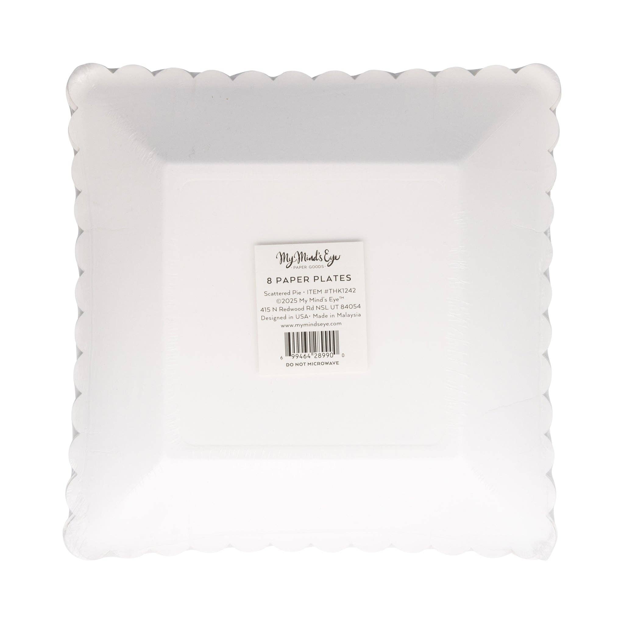 My Mind’s Eye - Wholesale Disposable Plate - THK1242 - Scatter Pie 8" Dessert Paper Plate3