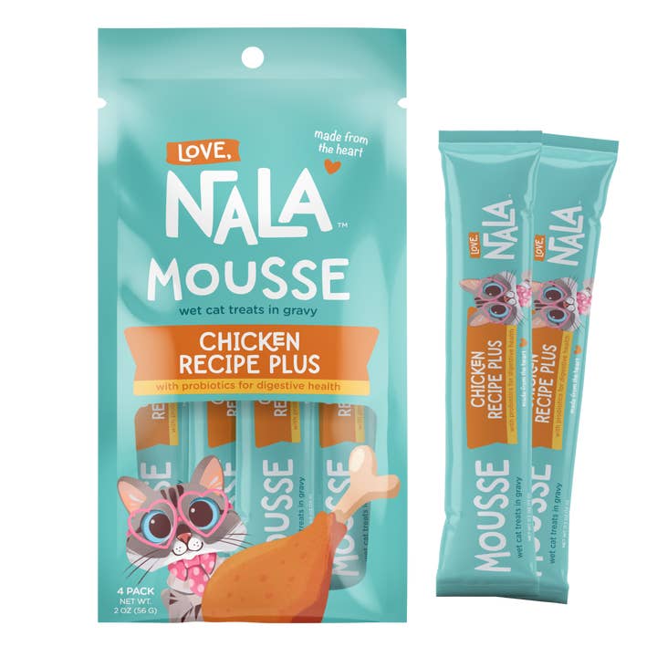 Love, Nala - Wholesale Pet Treats - Cat - Lickable Cat Squeeze Up Treat - Chicken Plus With Prebiotics0