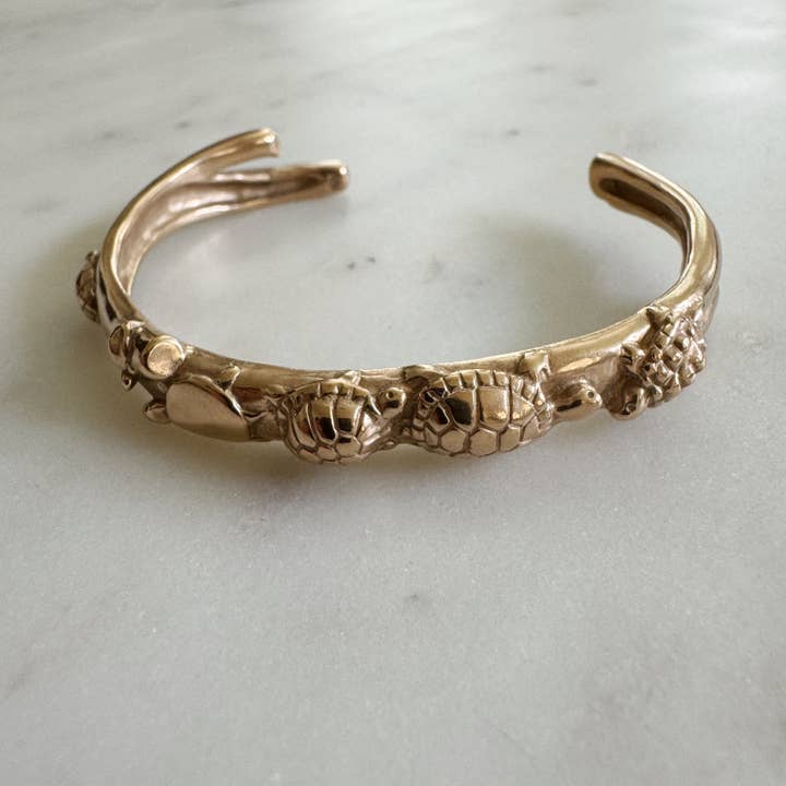 TURTLE CUFF for wholesale by Mimosa Handcrafted