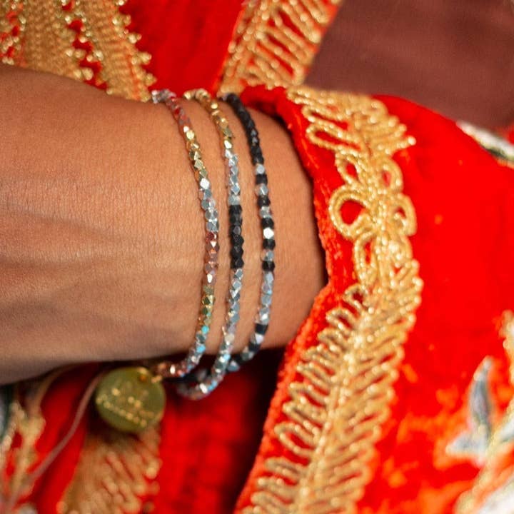 Love Is Project - Vendita all'ingrosso Bracciale con perline - Bracciale Kali Ombre - oro/argento/champagne