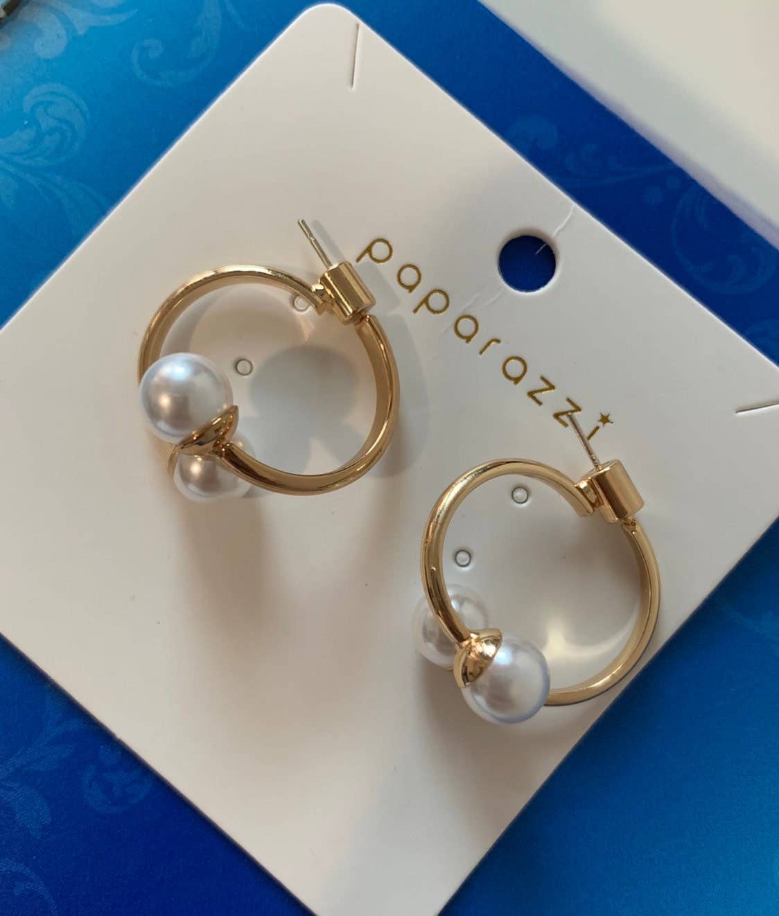 FanakoStudioNYC - Vente Créoles - Boucles d'oreilles coréennes neuves /Créoles d'oreilles en perles /Boucles d'oreilles créoles en perles/Boucles d'oreilles de style coréen/Boucles d'oreilles printemps/Créoles en argent4