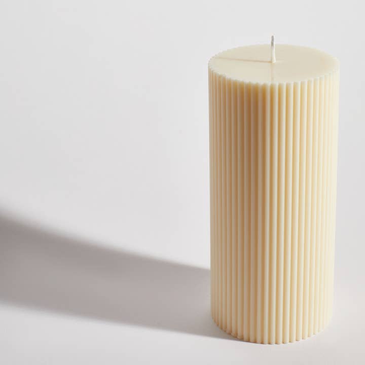 Boujie - Wholesale Pillar candle - Ribbed Pillar Decorative Candle2