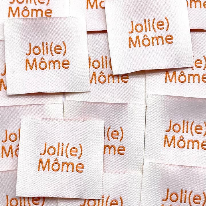 Sew-on label: PRETTY KID Cream for wholesale by L’Étiquette Home Couture