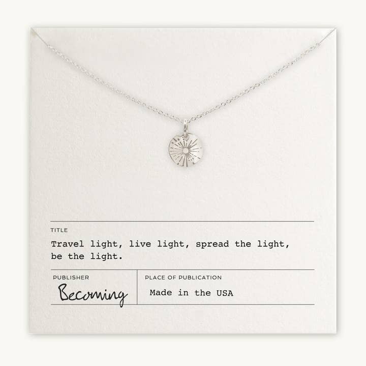Becoming Jewelry - Wholesale Pendant/Charm Necklace - Be The Light Necklace1