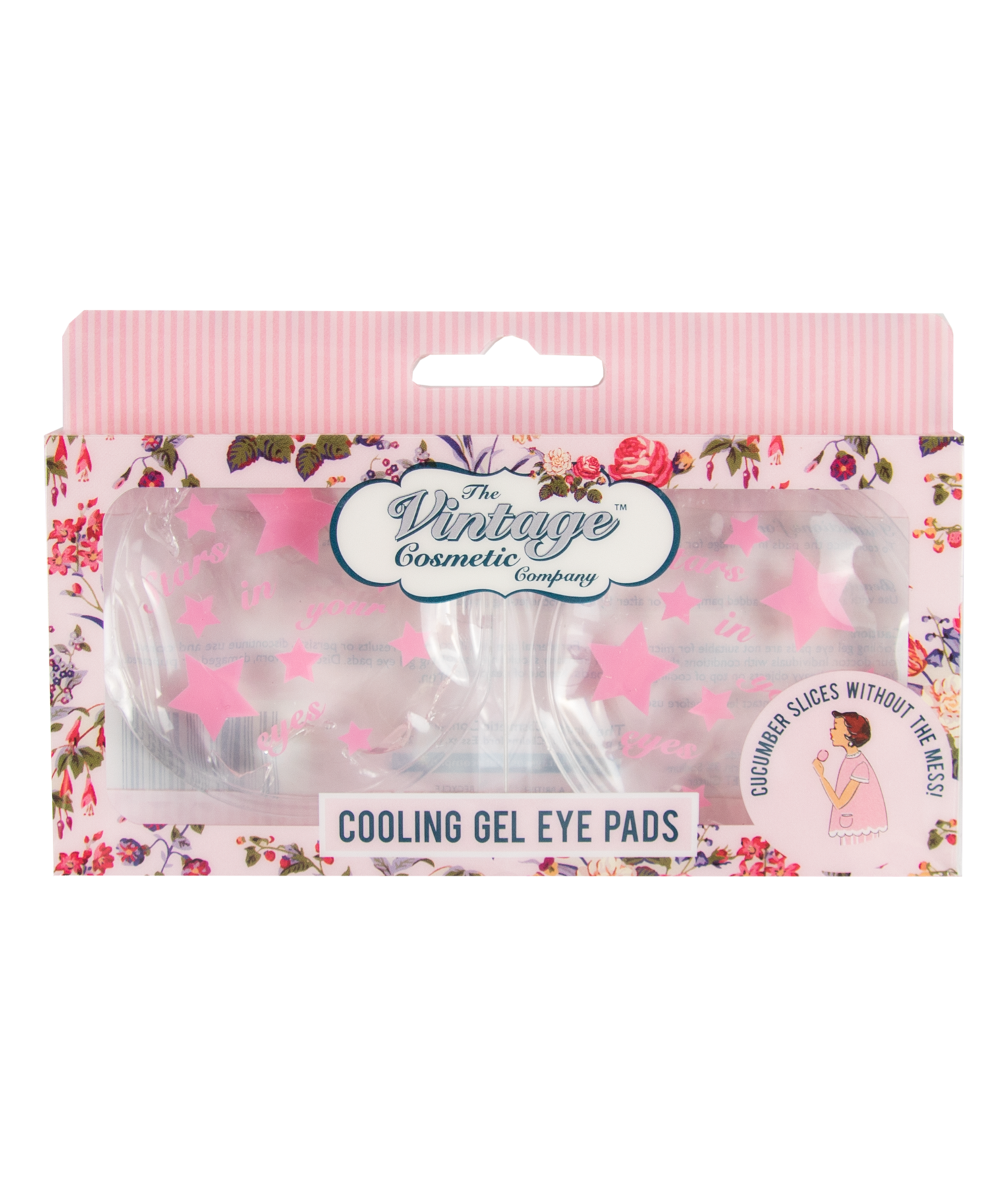 Beauty Pro – Engroshandel Øjenmaske – The Vintage Cosmetic Company øjenpads med kølende gel og stjernemønster1