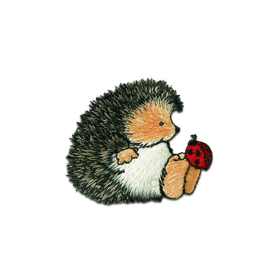 multicolored Iron-on Patch - Margaret Sherry hedgehog beetle animal for wholesale on Faire