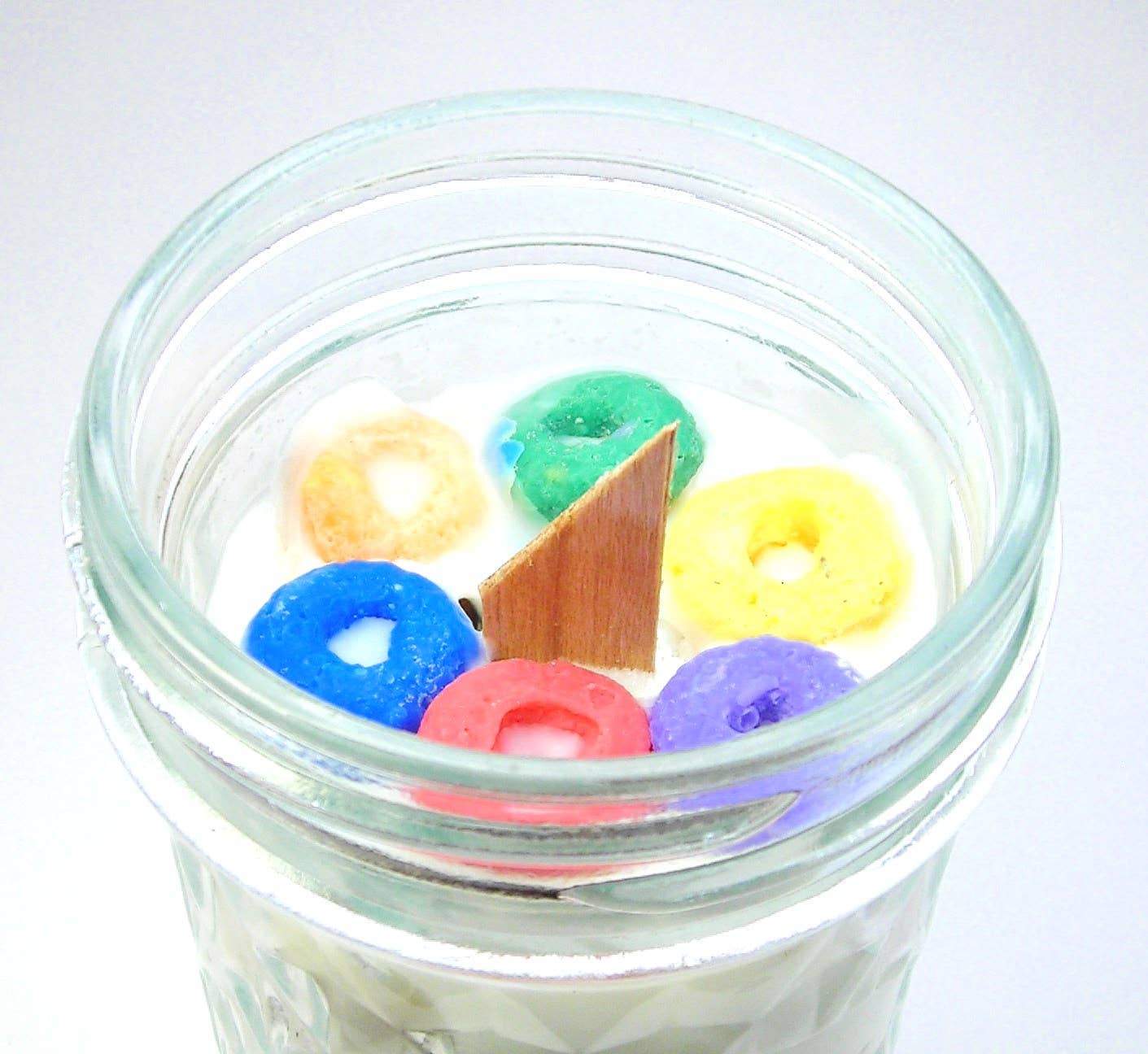 Chubby Chico Charms - Wholesale Jar/Filled Candle - Fruity Cereal Glass Mason Jar soy wood wick Candle2
