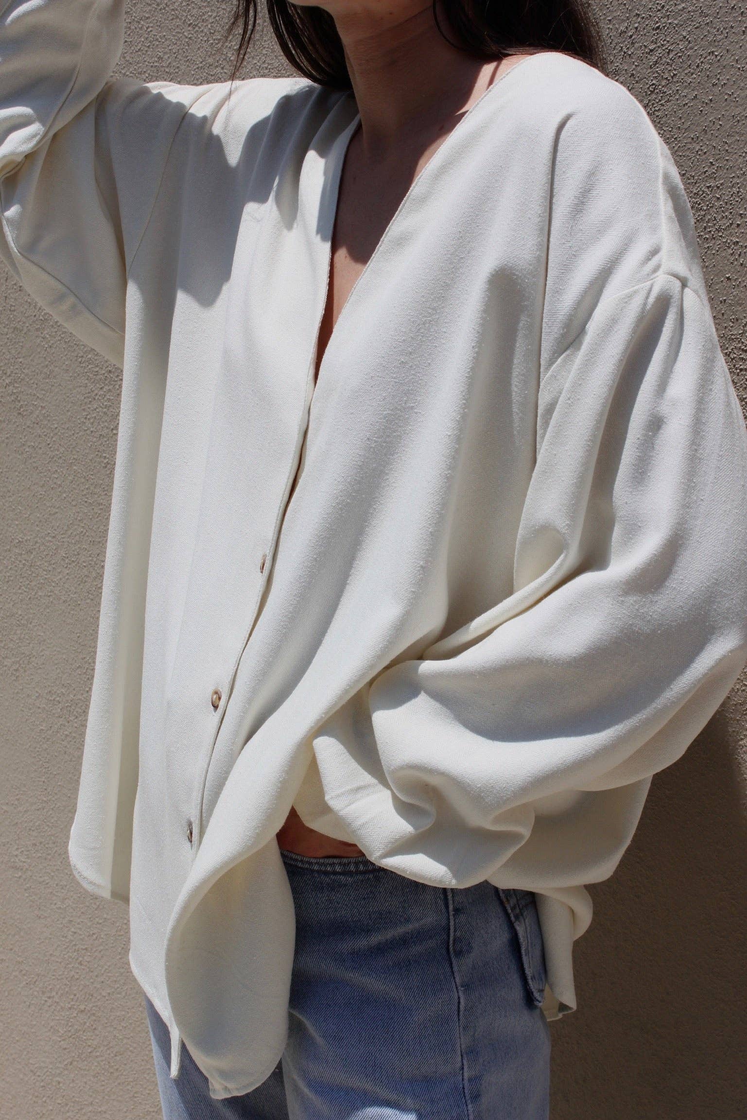 Na Nin - Wholesale Shirt - Women's - Mary Margaret Silk Herringbone Tunic5