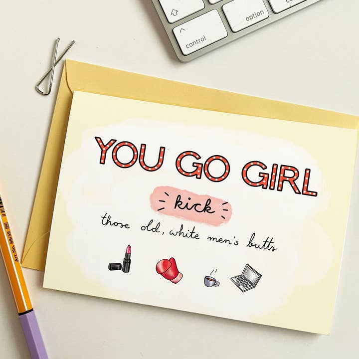 Empowerment kort — Du går pige — sparke de gamle for engroshandel hos The Friendly Colleague