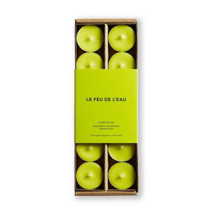 Chartreuse - Tea Lights for wholesale by Le Feu De L'eau