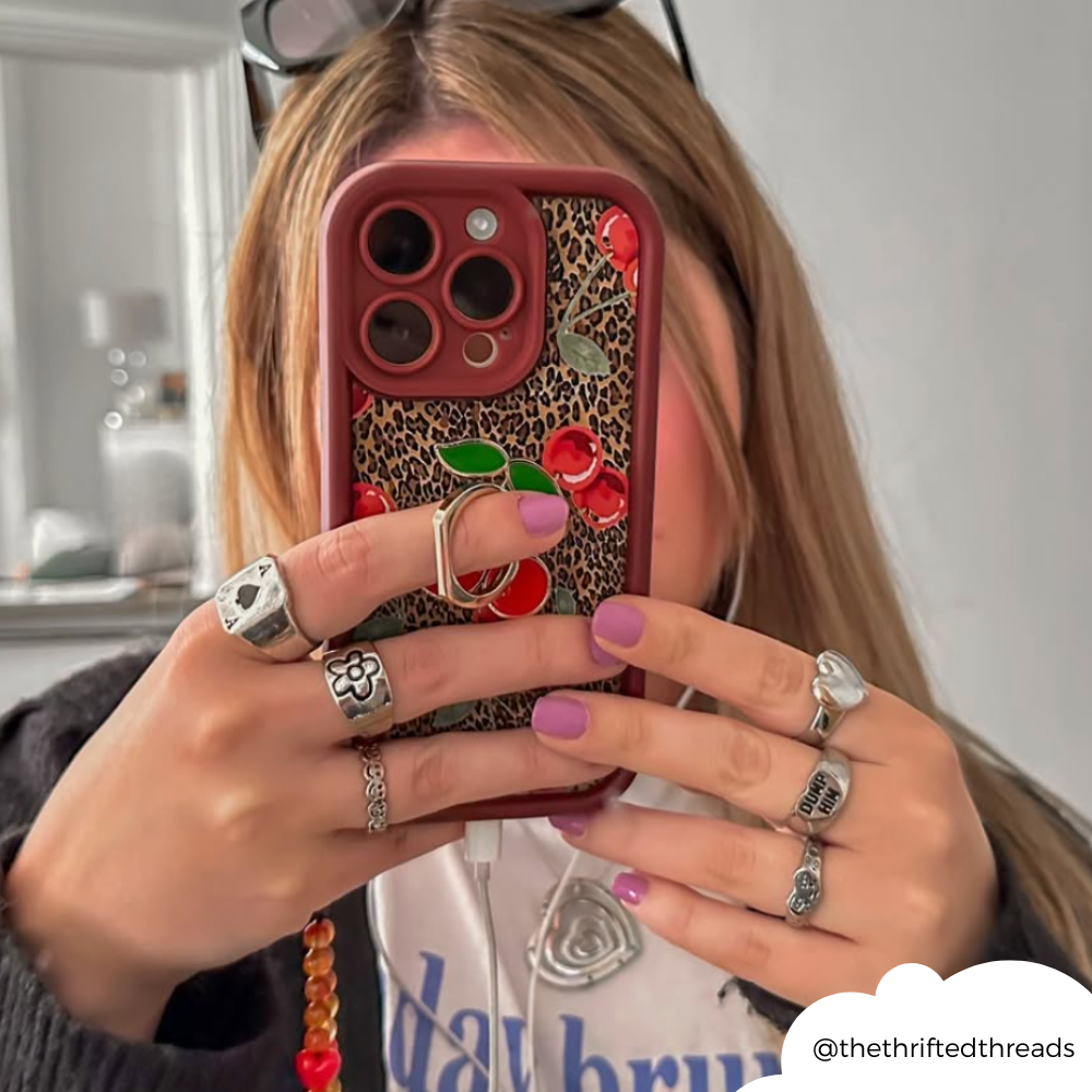 Coconut Lane - Wholesale Phone Case - Women's - Leopard Cherries Phone Case7