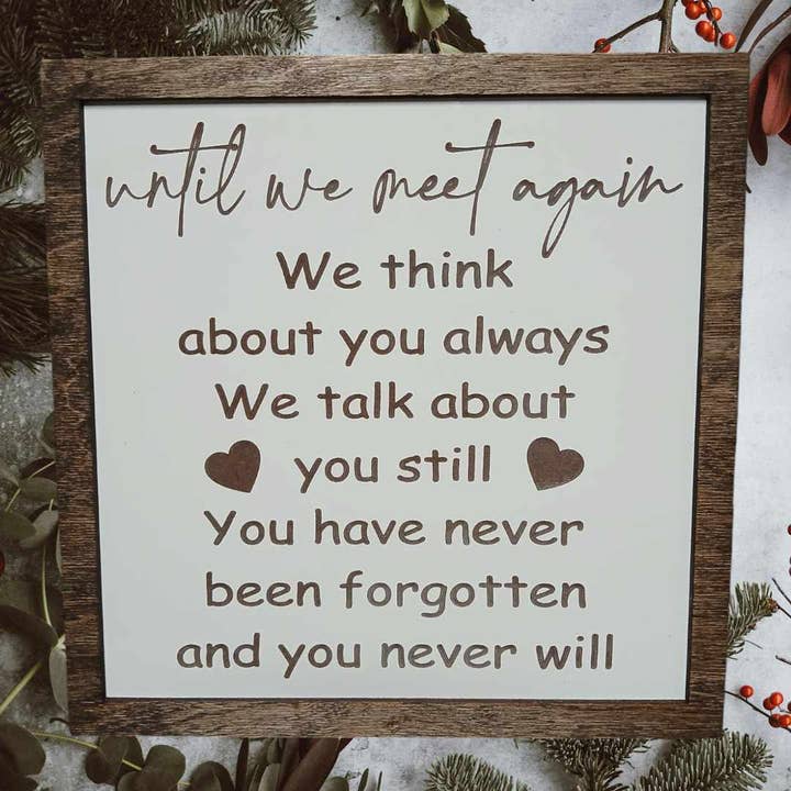 Heaven sign, grief sign, mourning sign, sign, unique, new for wholesale by Crates Etc