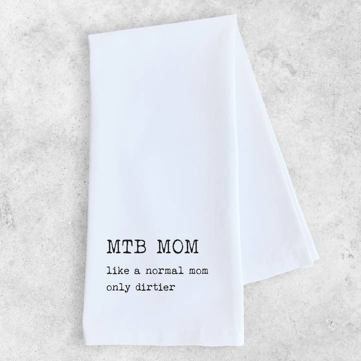 Økologisk bomulds viskestykke - Mountainbike-mor - Mors dag for engroshandel hos DEV D + CO.