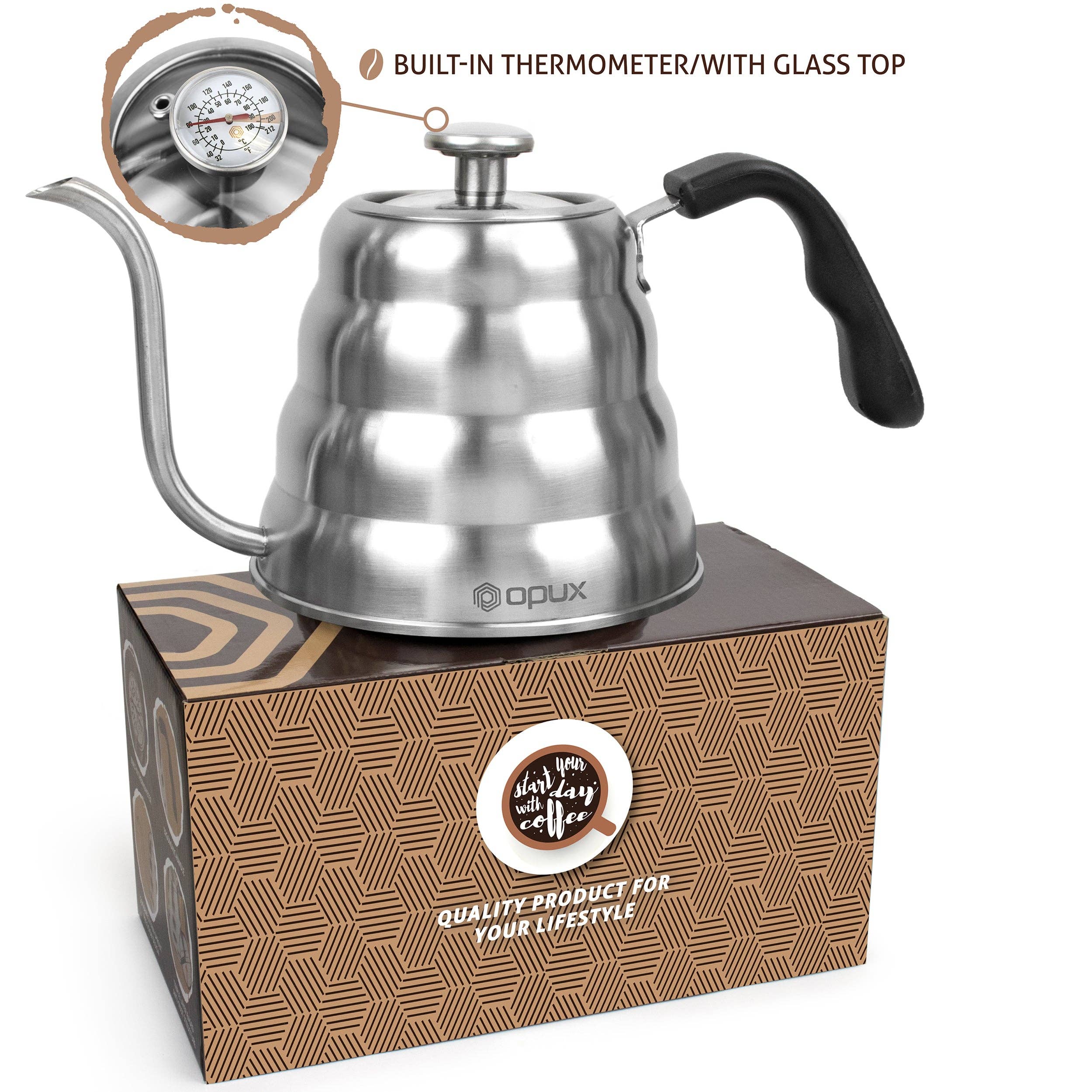 OPUX – wholesale Kettle – Pour Over Gooseneck Kettle with Thermometer 40 oz32