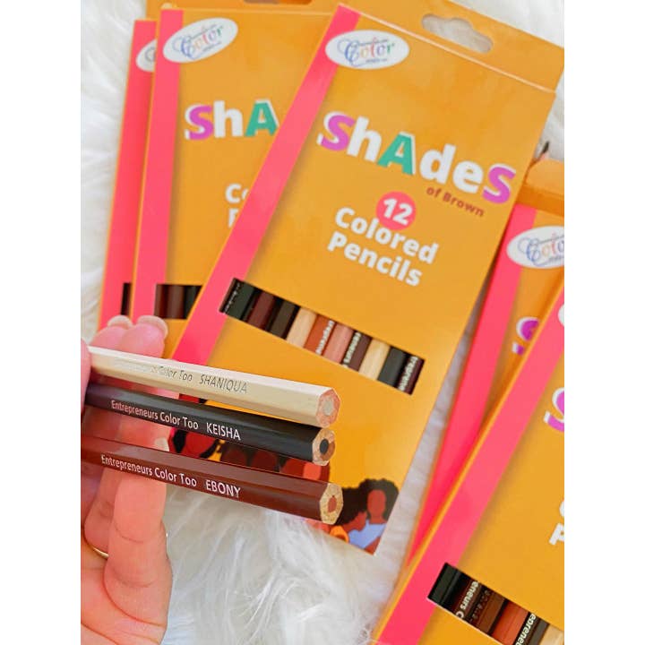 Entrepreneurs Color Too - Wholesale Colored Pencil - Skin Tone Colored Pencils - Shades of Brown