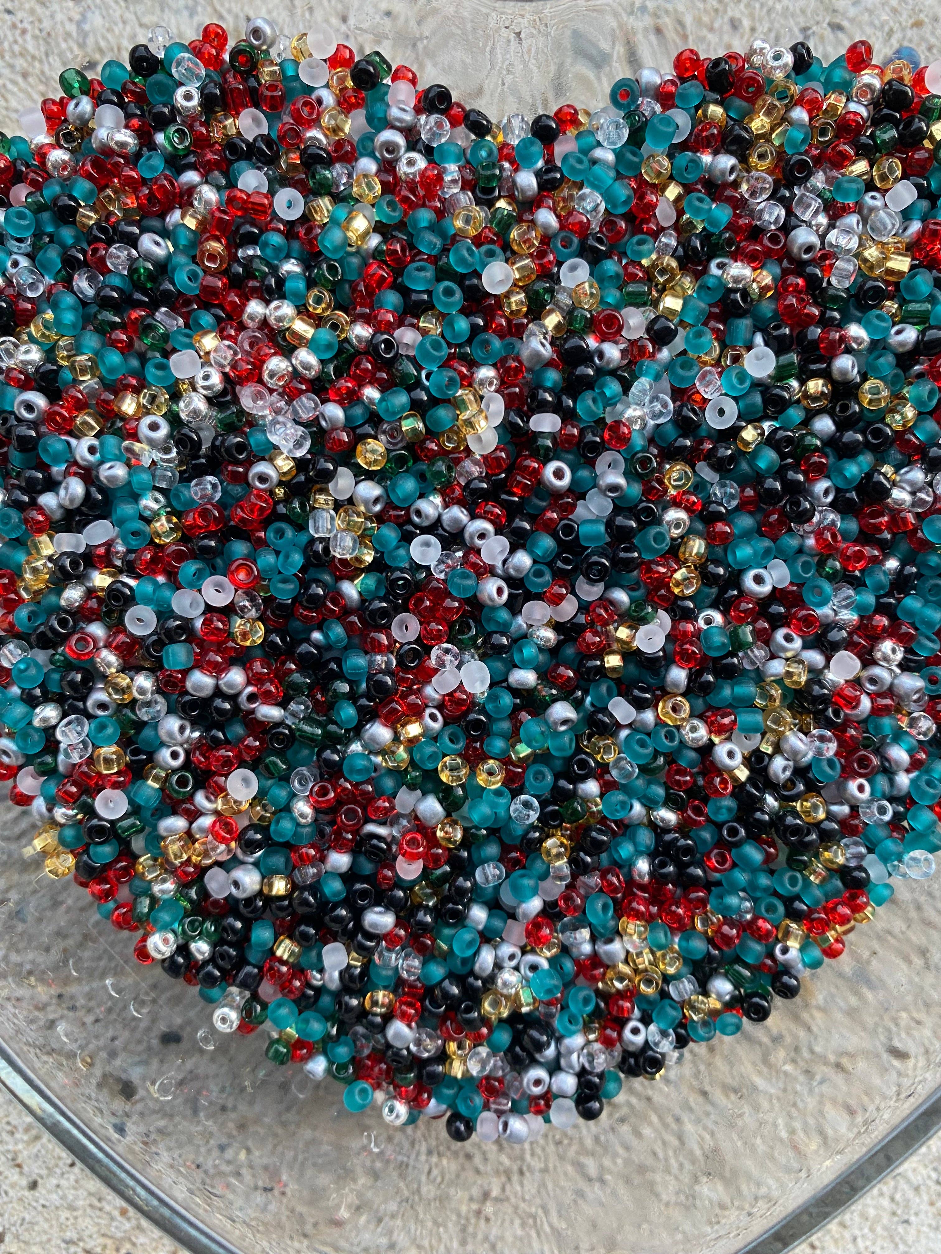 MaddieMayShop - Wholesale Beads - Mixed Beads- 3mm Seed Beads,, Round Beads for Bracelets, Earrings, Necklaces, Crafting Supplies, Making Supplies, DIY Crafts, Small Beads- Multicolored seed beads2