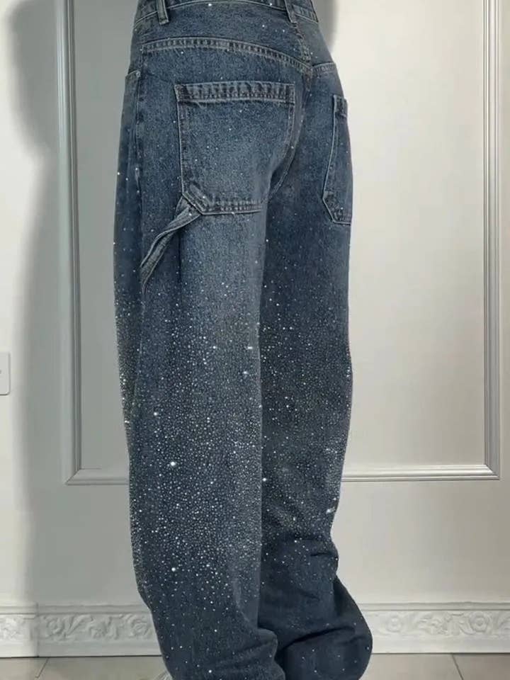 Mccolin - Wholesale Jeans - Women's - Splatter Wash Relaxed Jeans5