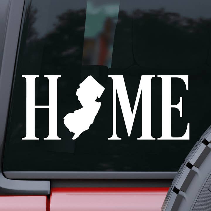 New Jersey Home Car and Laptop Decal for wholesale by AO Designs LLC