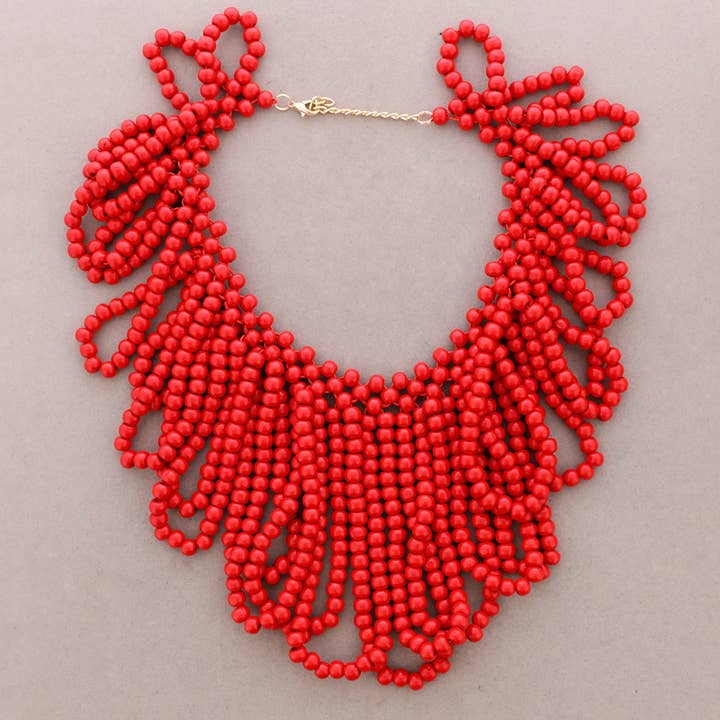 Sonata - Wholesale Beaded/Pearl Necklace - Wooden Bead Necklace4