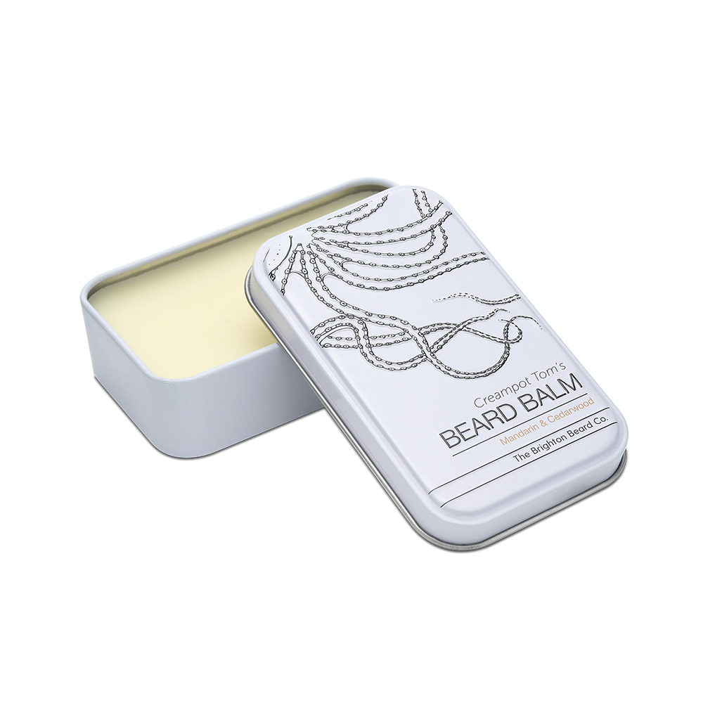 The Brighton Beard Co. – Produto de estilo de barba por atacado – Bálsamo para Barba Creampot Tom com Mandarina e Madeira de Cedro4