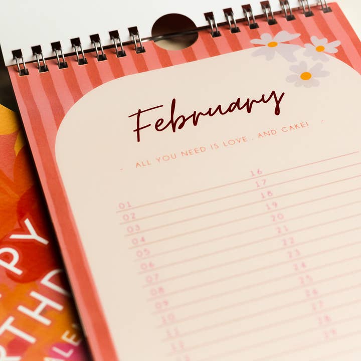 Streepjes Designs - Wholesale Calendar - Verjaardagskalender1