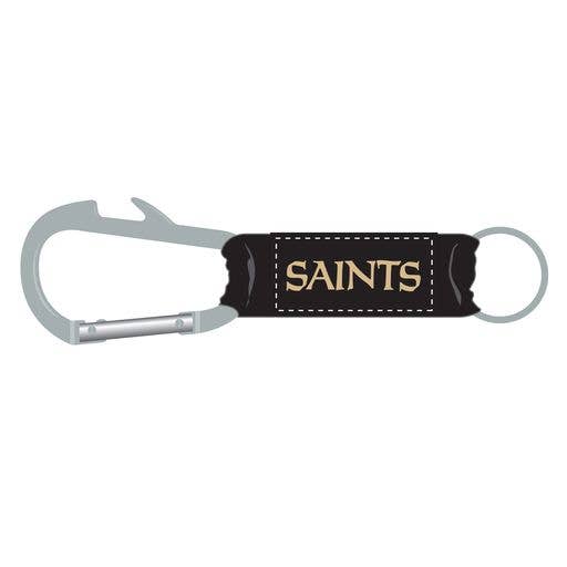 NFL New Orleans Saints Bottle Opener Carabiner Keychain for wholesale by Mojo Licensing