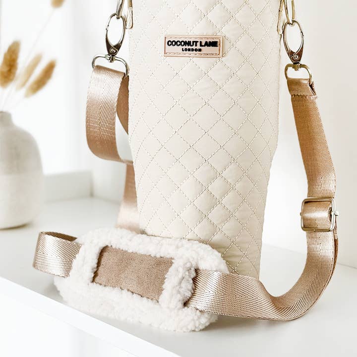 Cocopup London - Wholesale Crossbody Bag - Women's - Quilted Cream Tumbler Carry Case by Coconut Lane