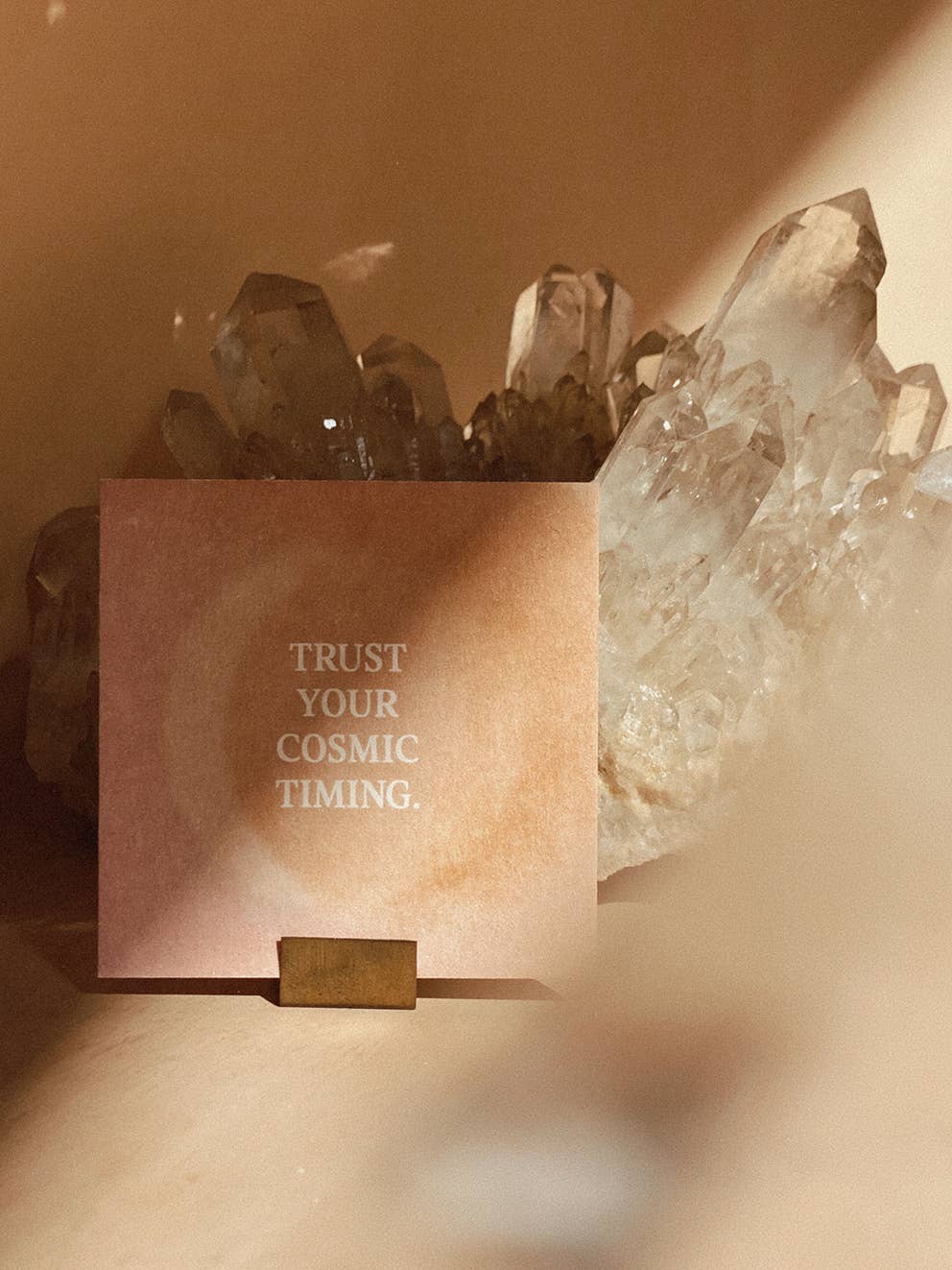 Anna Cosma - Wholesale Encouragement Card - TRUST YOUR COSMIC TIMING - MINI CARD - AFFIRMATION