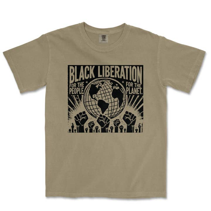 T-shirt vintage Libération Noire pour la vente par Stoop & Stank Tees