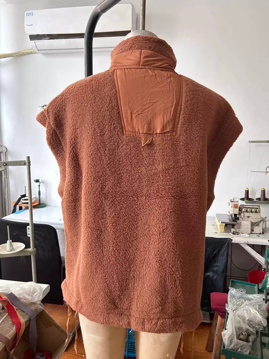 Hope & Sunshine - Wholesale Outerwear Vest - Women's - Fleece Button Vest Jacket10