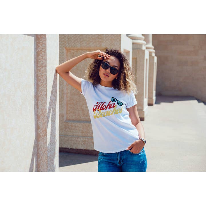 Aloha Beaches Tshirt for wholesale by ST Wholesale