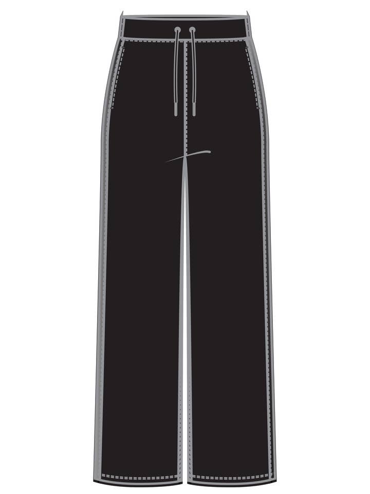 Erika Soft Knit W/ Satin Trim Drawstring Pull On Pants for wholesale by RD Style