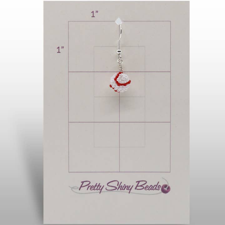 Pretty Shiny Beads - Wholesale Dangle Earrings - 3D Beaded Baseball Earrings1