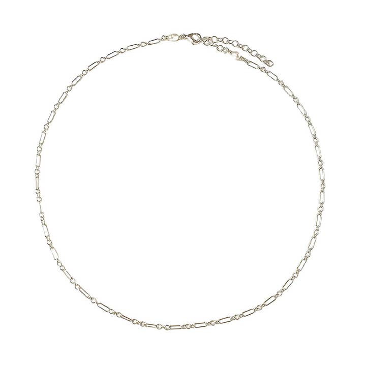 Lily Chain Necklace Silver for wholesale by Astor & Orion