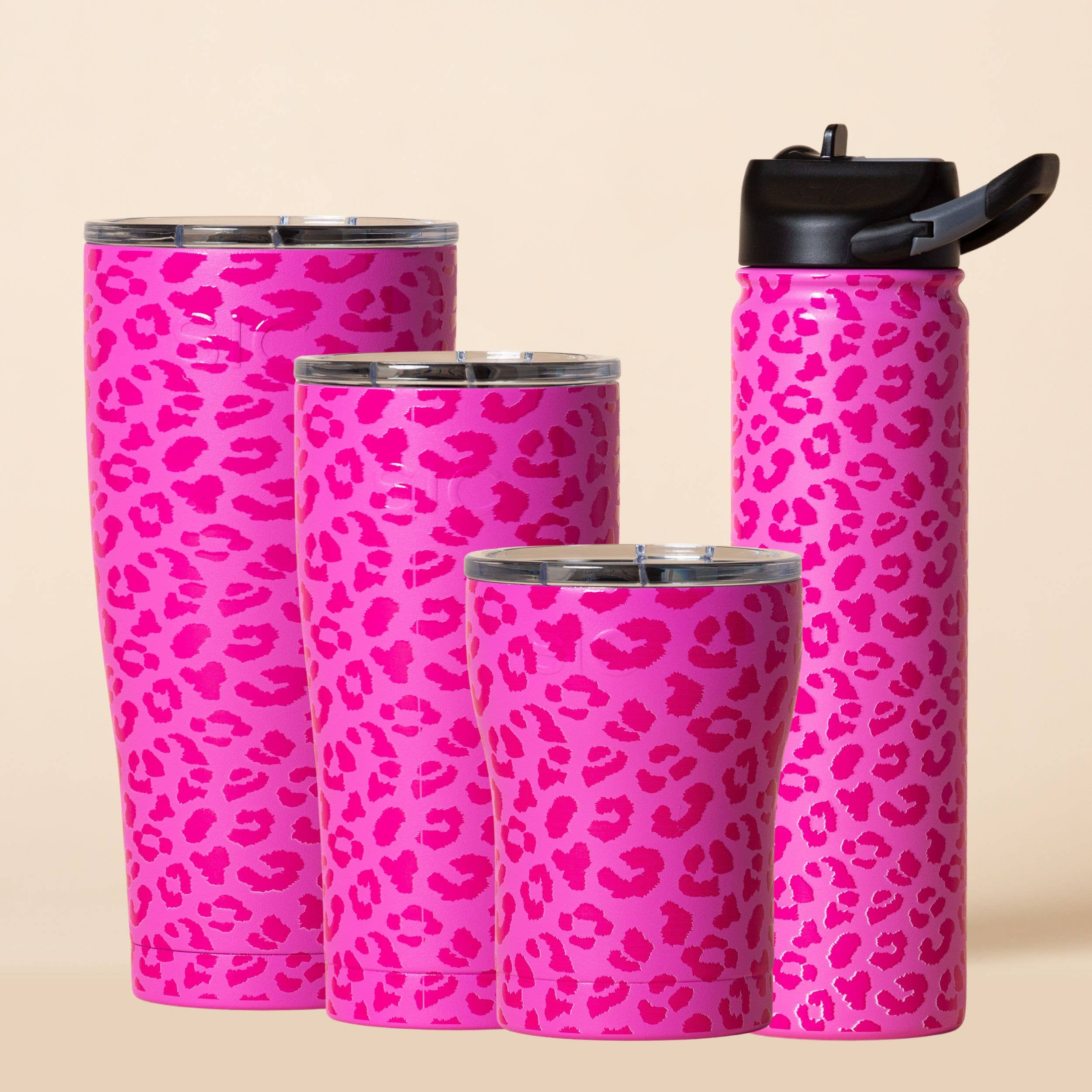 SIC Cups - Wholesale Insulated Mug/Tumbler - SIC | "Pink Leopard" Stainless Tumblers and Water Bottles 3